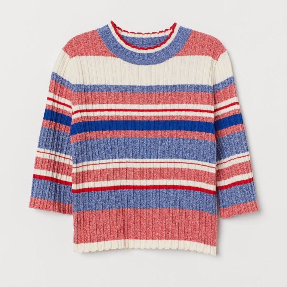 H&M fitted ribbed sweater